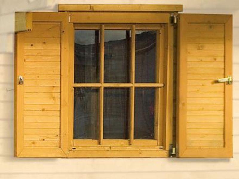 WEKA Fensterladen 2-seitig f.Fenster 91x91cm